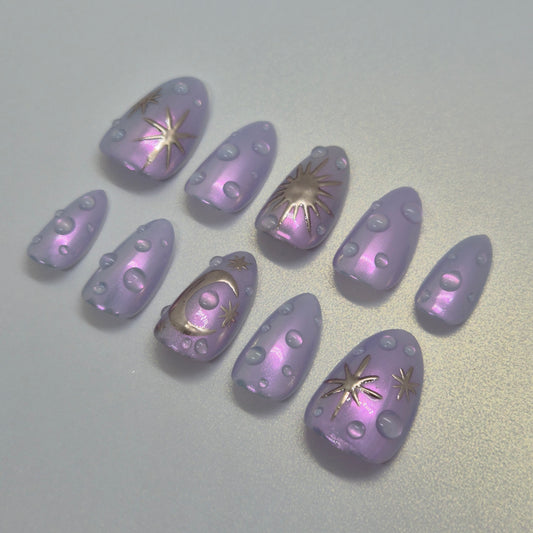 Celestial Bubble Nails 🫧