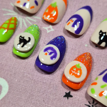 Halloween Cookie Nails