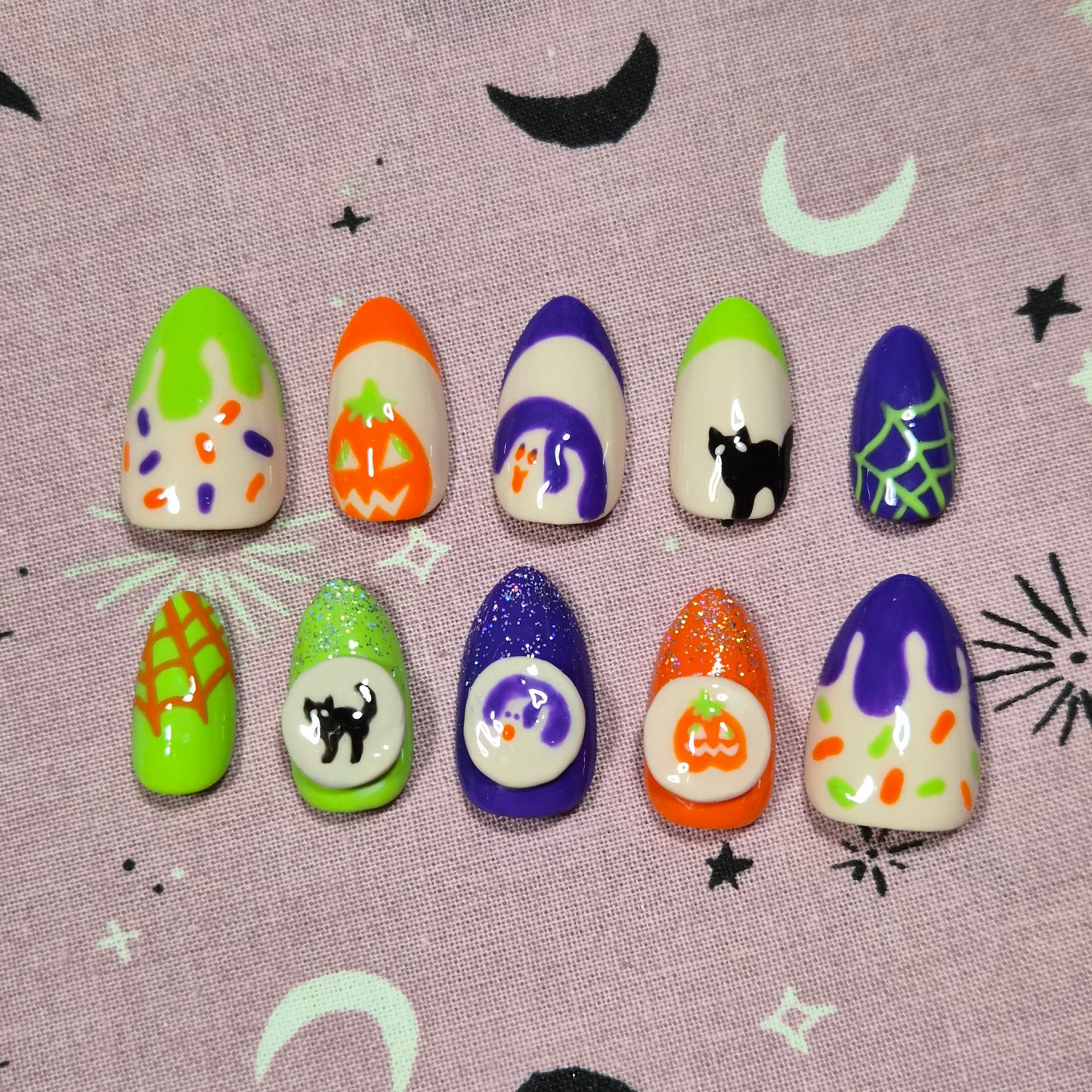 Halloween Cookie Nails