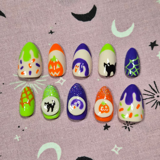 Halloween Cookie Nails