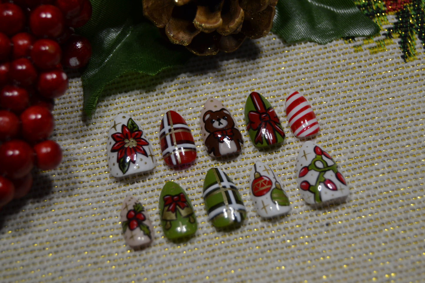 Classic Christmas Nails