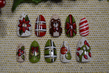 Classic Christmas Nails