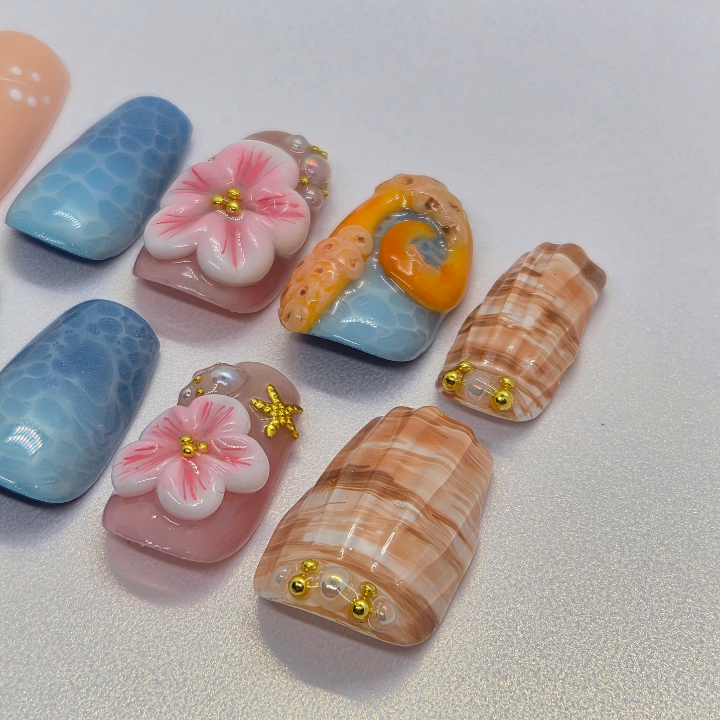 Beachy Nails