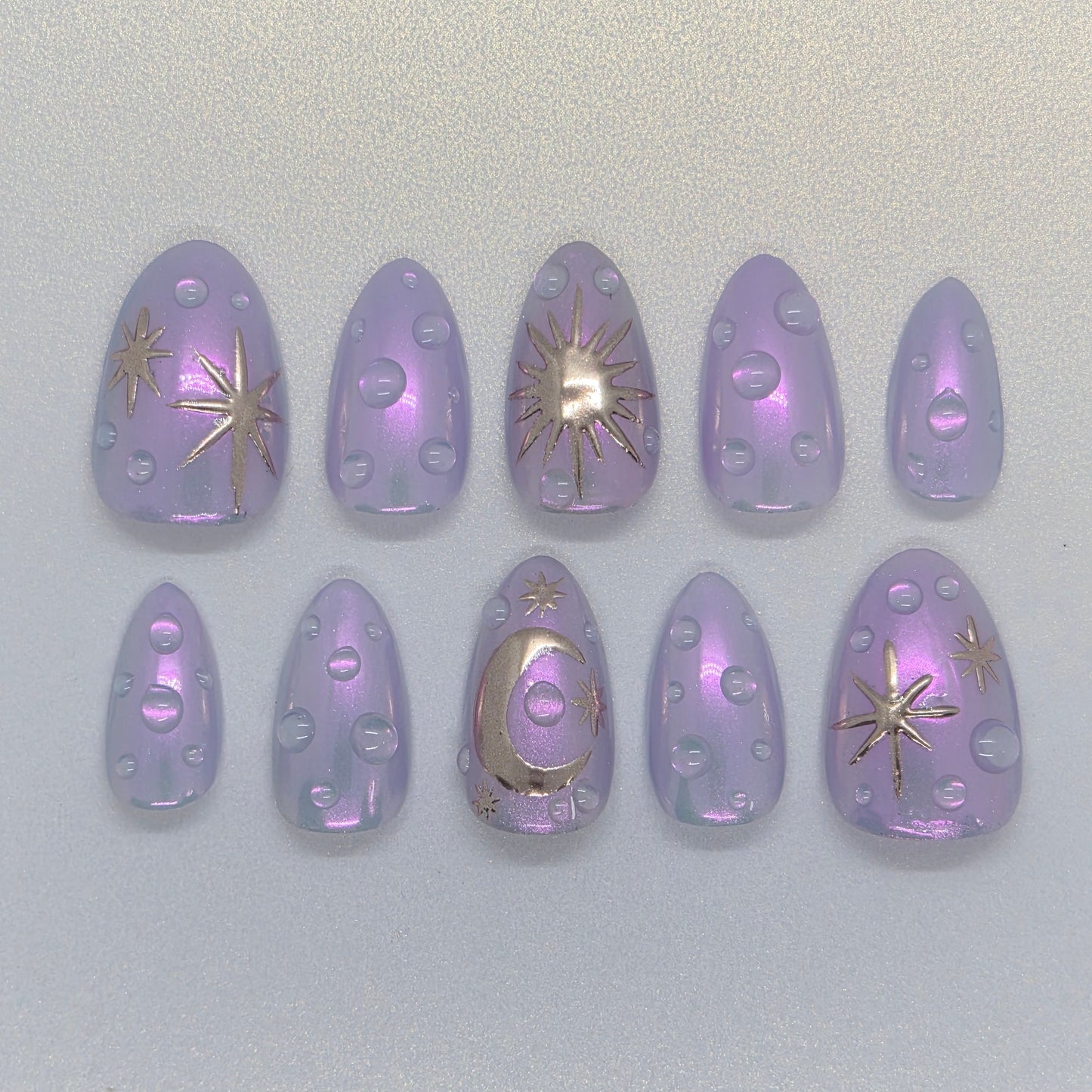 Celestial Bubble Nails 🫧