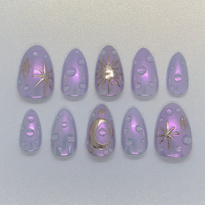 Celestial Bubble Nails 🫧