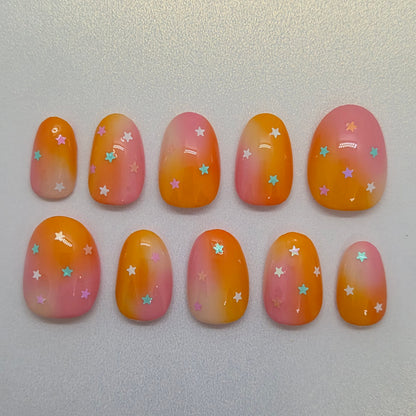 Starry Sherbet Nails ✨️🍧