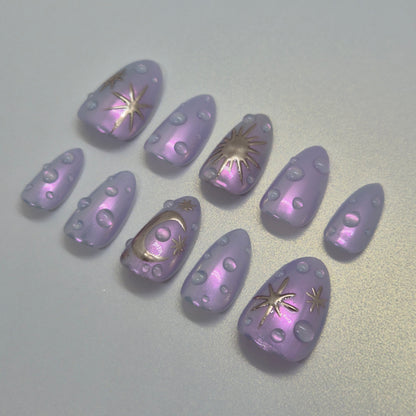 Celestial Bubble Nails 🫧