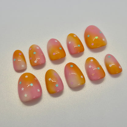 Starry Sherbet Nails ✨️🍧
