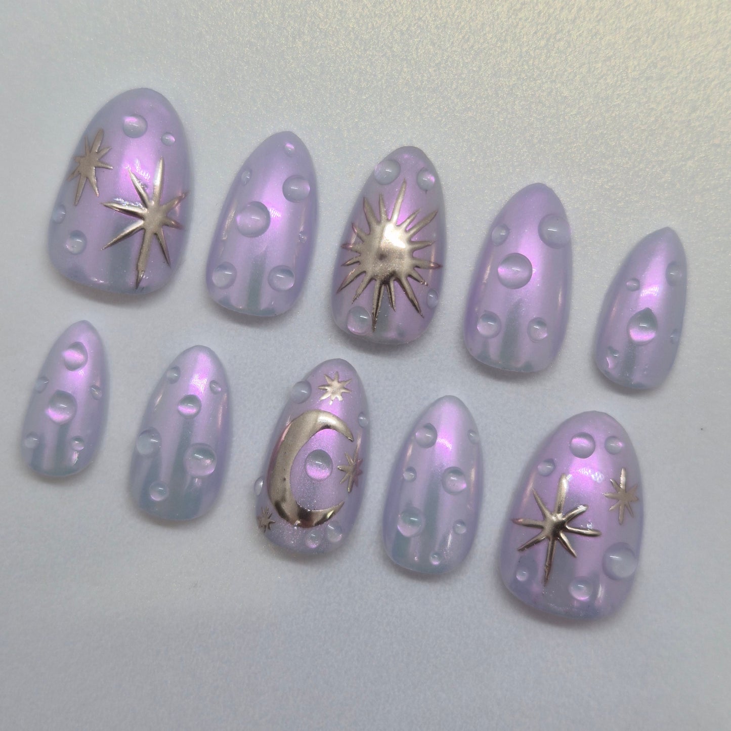 Celestial Bubble Nails 🫧