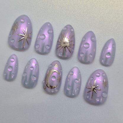 Celestial Bubble Nails 🫧