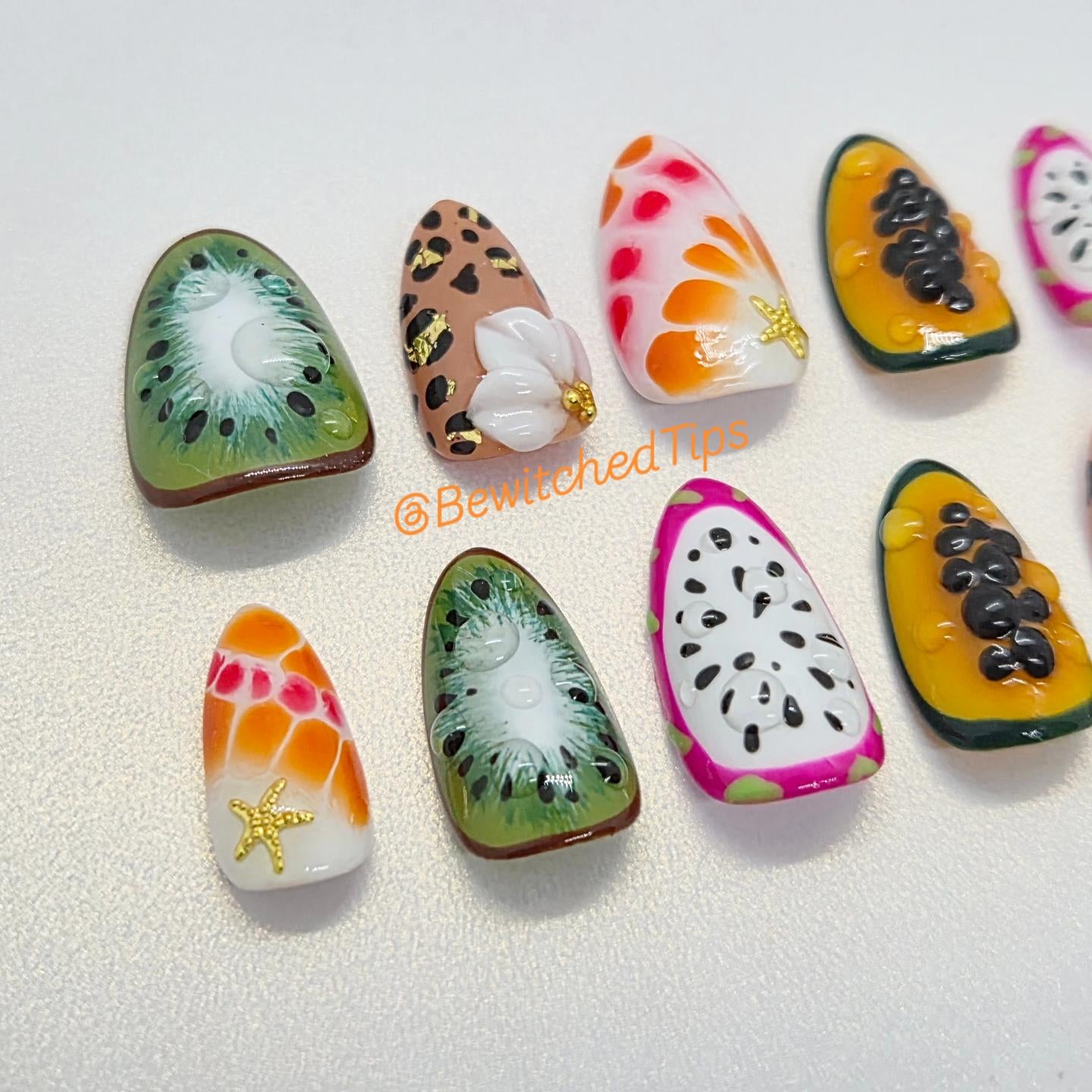 Tropical Fruit Nails